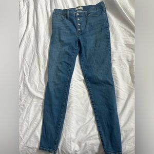 Madewell 9inch mid rise skinny jean